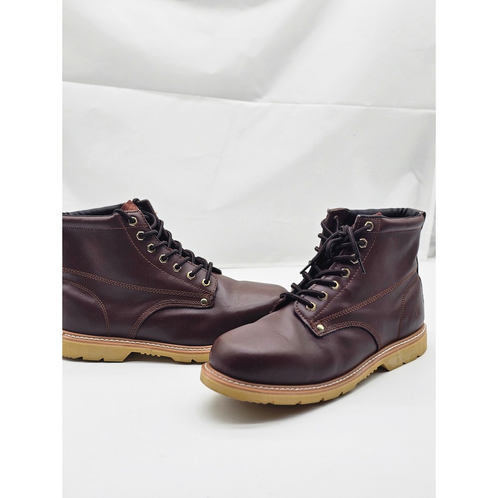 BBC Work Boots Men 14E Brown Excellent Leather Lace Up Oil Resistant B525E-14